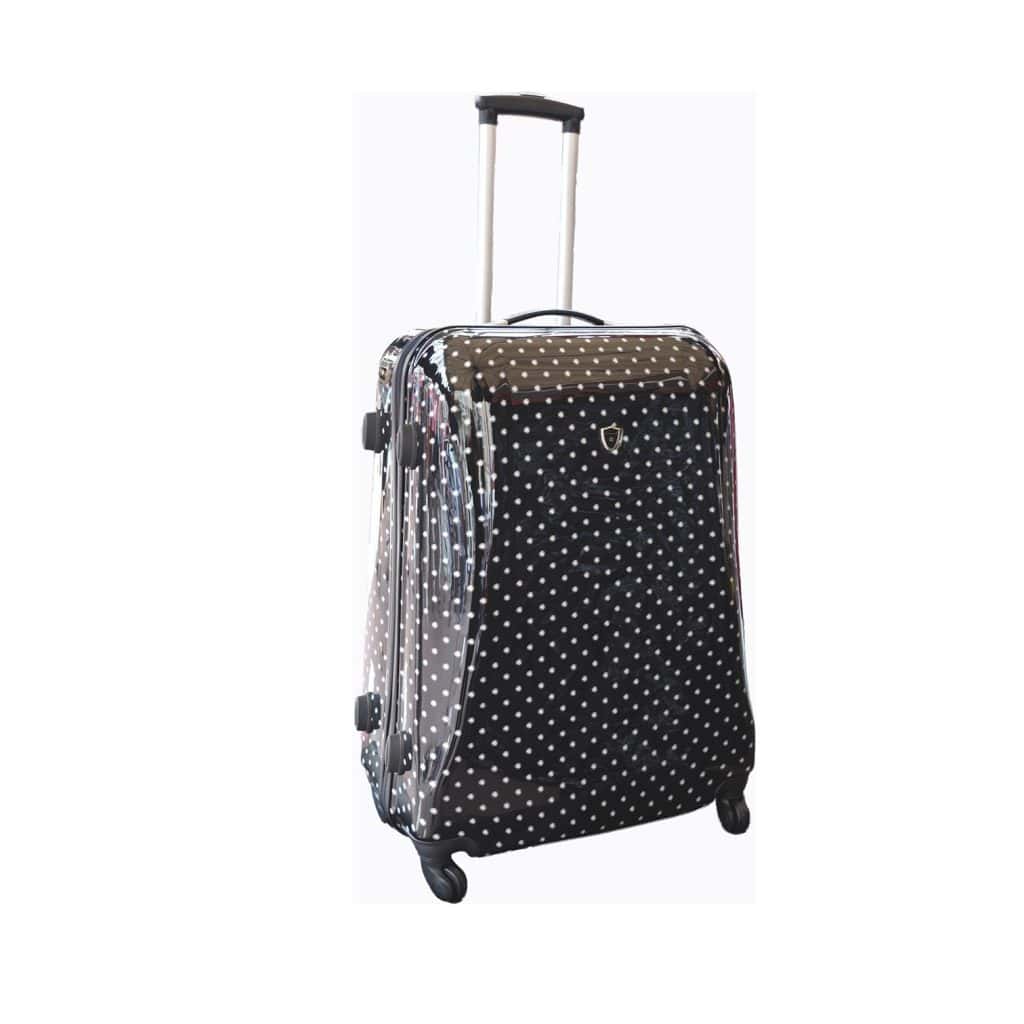 valise rigide 70 cm polycarbonate noir snowball