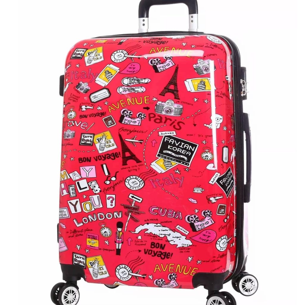 valise XXL 75 cm madisson rouge pas cher