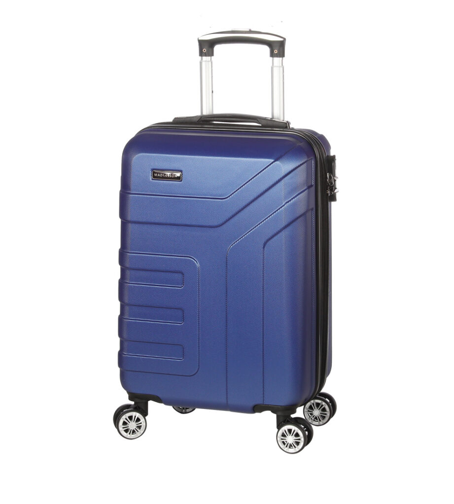 VALISE CABINE 55 cm 4 roues pas cher bleu