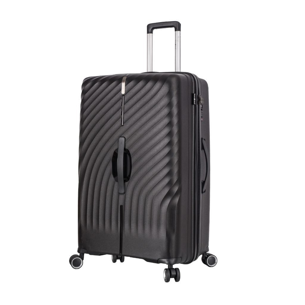 valise rigide 79 cm en polypropylène noir