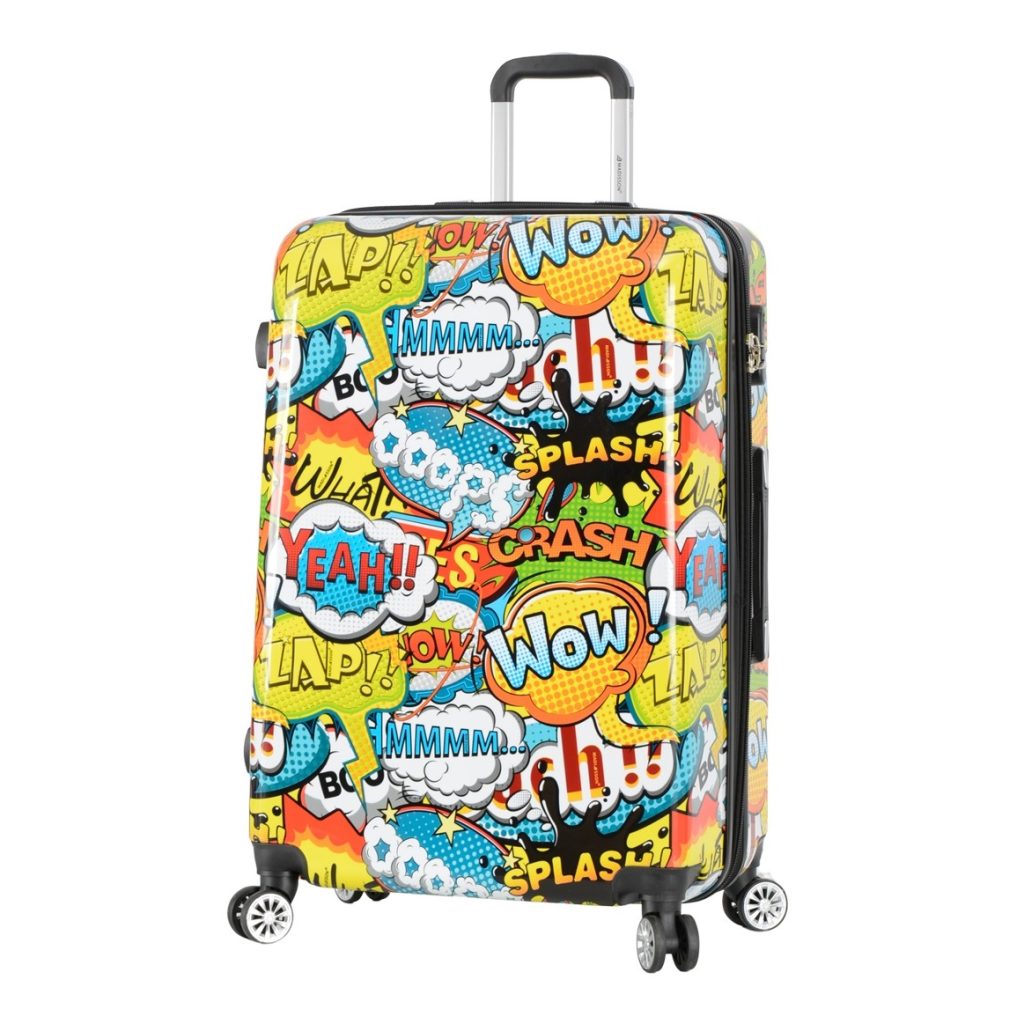 valise rigide 77cm pas cher en polycarbonate pop art