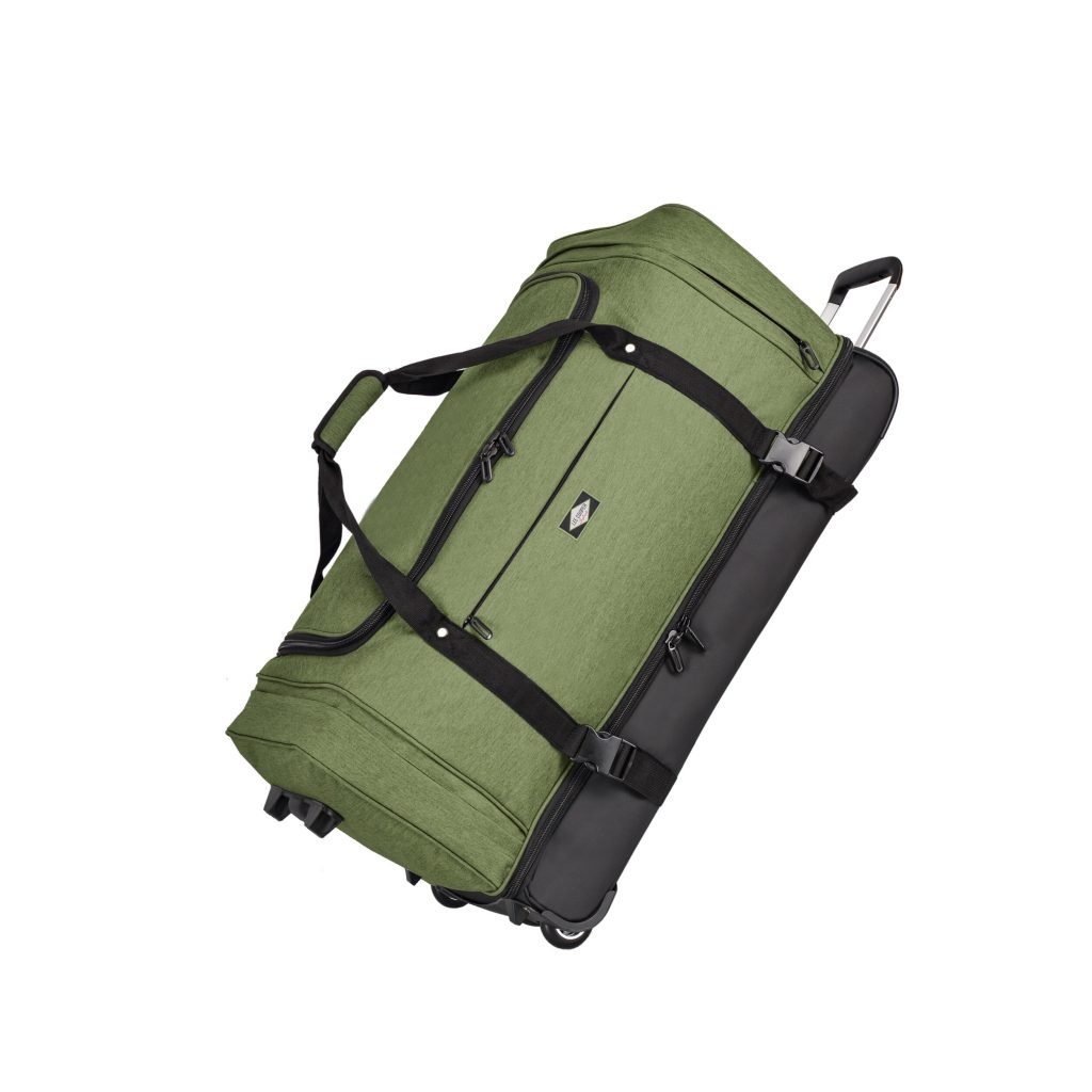 sac de voyage à roulettes 70 cm lee cooper vert