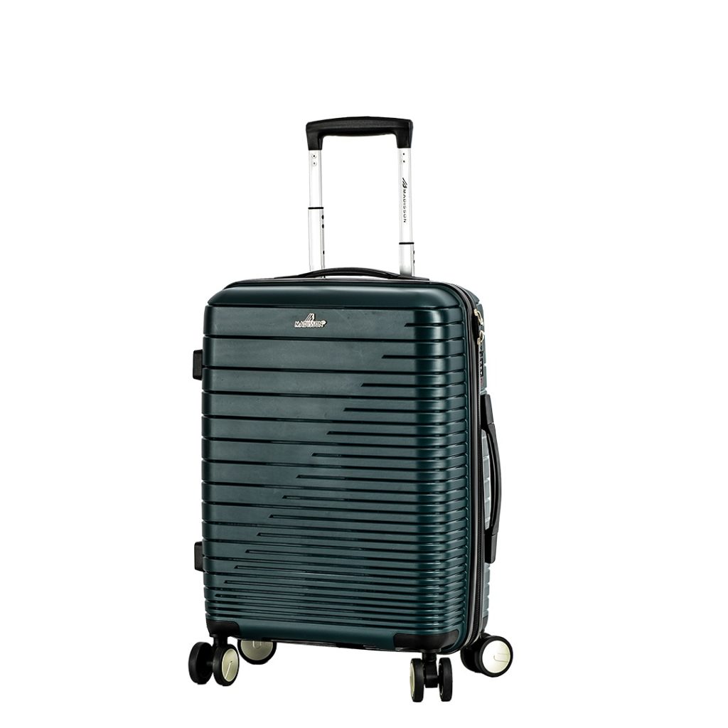 valise cabine en polypropylène 55 cm vert madisson