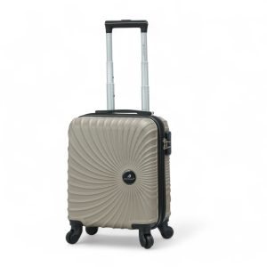 valise cabine sous siege easyjet 45x33x20 cm taupe valise cabine sous siege easyjet 45x33x20 cm taupe - vue de profil