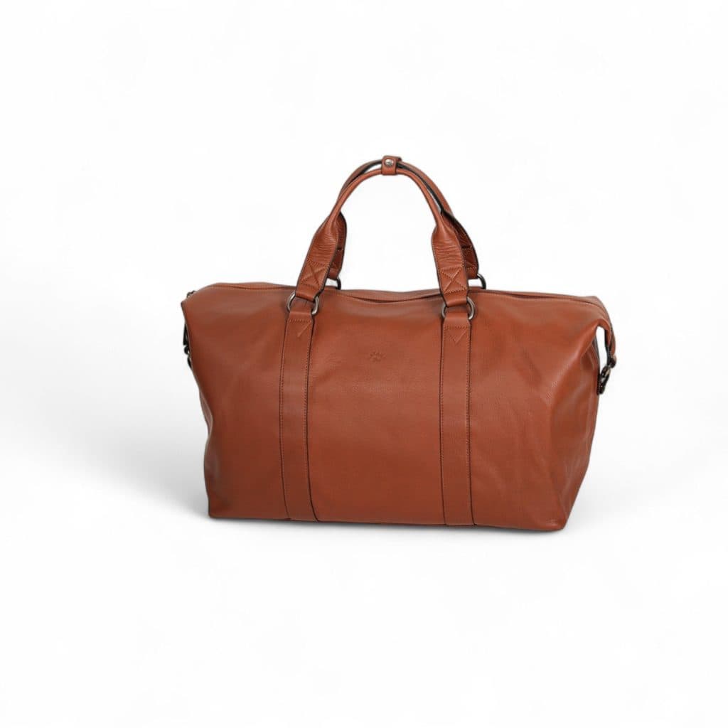 sac de voyage en cuir Katana 81622 marron