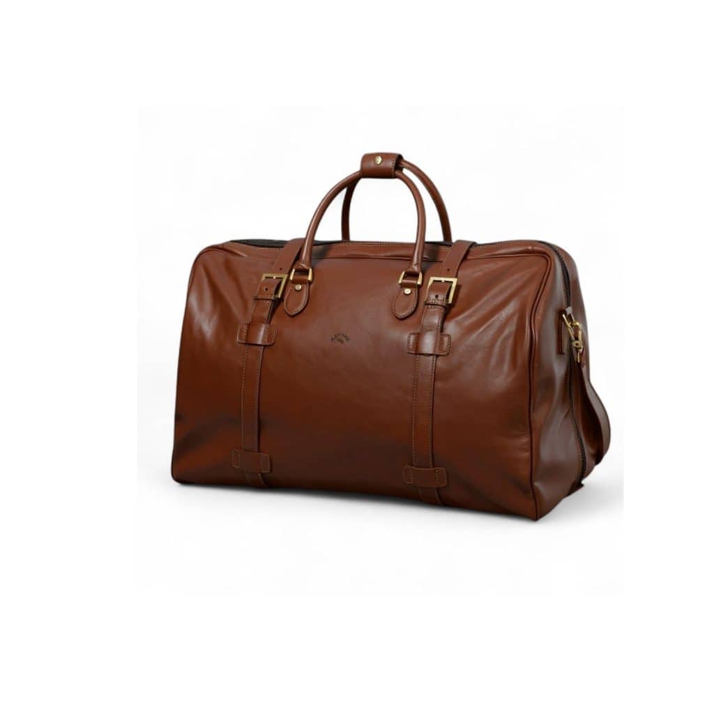 Sac de voyage Katana 33156 en cuir marron– vue de face